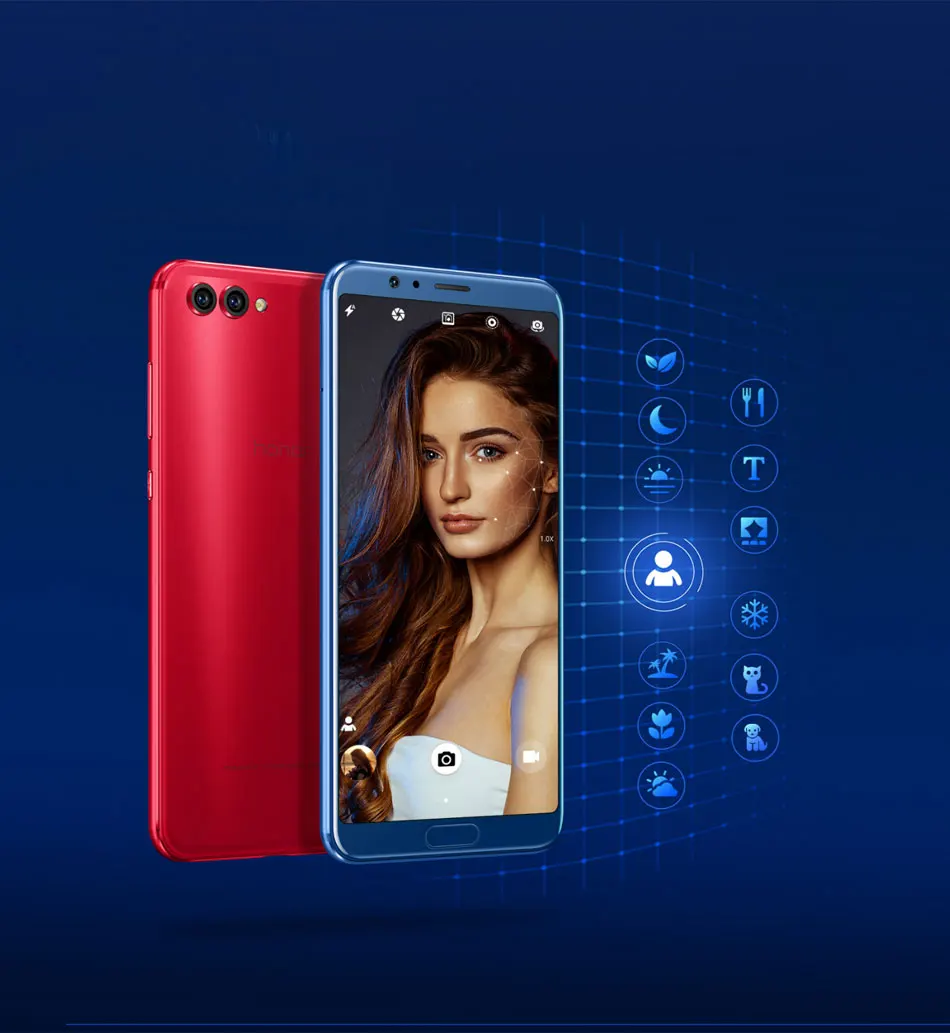 Мобильный телефон Honor V10 4G LTE 6GB 128GB 5,9" FHD+ 1080x2160 Octa Core 16MP 20MP камера 3750mAh Телефон