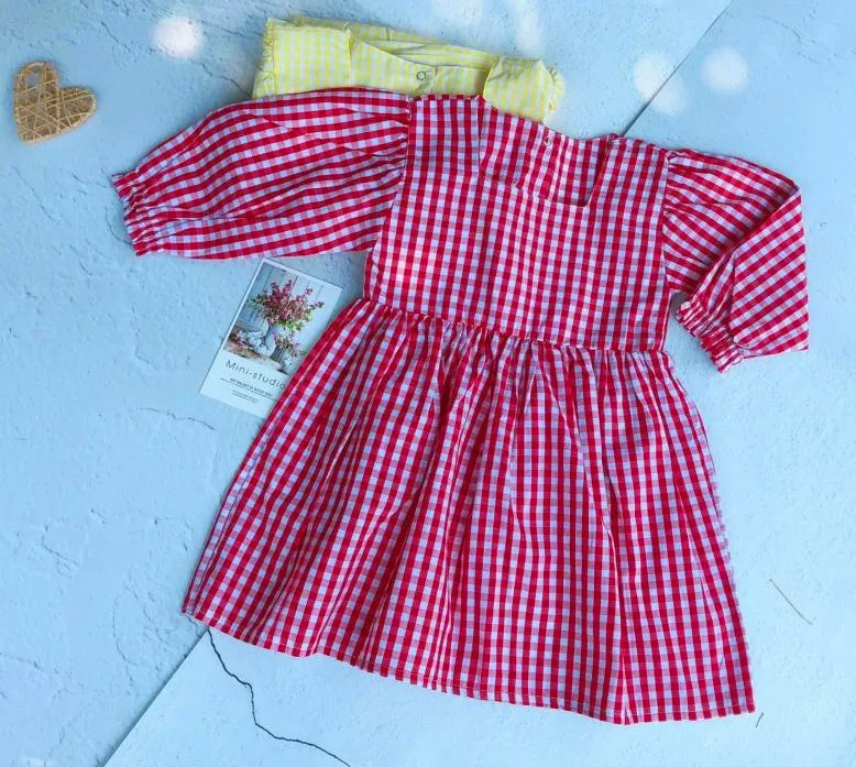 2019 Japan&ampkorean Toddler Kids Girl Dress Plaid Casual Fashion Autumn Clothings | Детская одежда и обувь