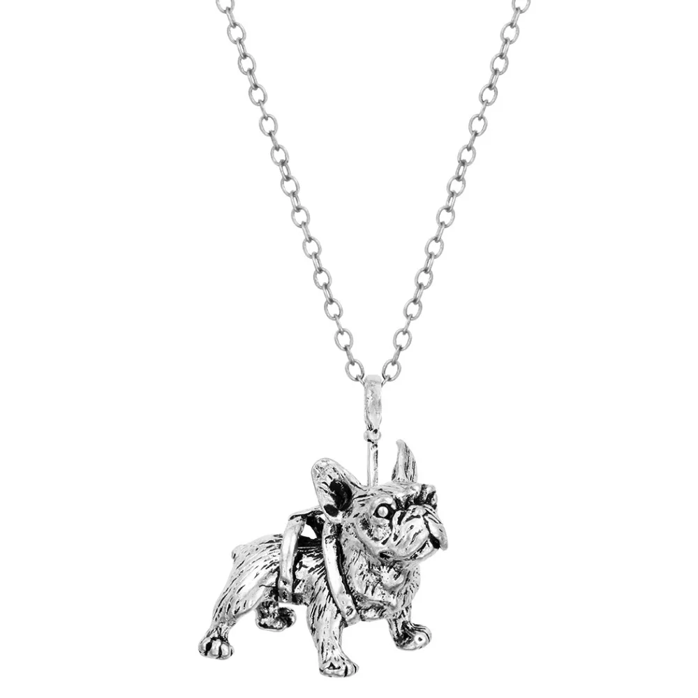 Цепочка QIAMNI 3D с подвеской в виде французского бульдога|pendant necklace|chain pendantchristmas jewelry