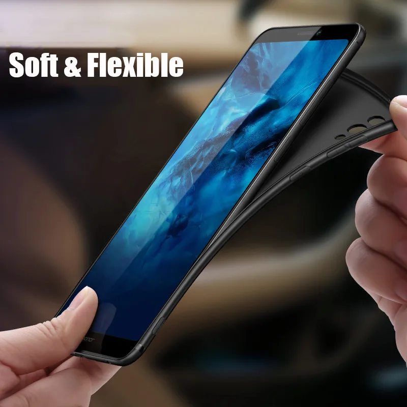 Чехол MAKAVO для Huawei Honor Note 10 полностью защищающий мягкий силиконовый матовый чехол