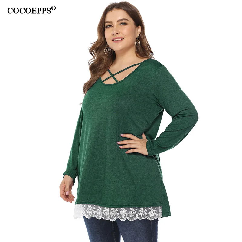 

2019 Fashion Long Sleeve Casual Tops Woman Elegant Lace Up Female Plus Size Woman Tees Casual Office Lady T Shirt L-4XL