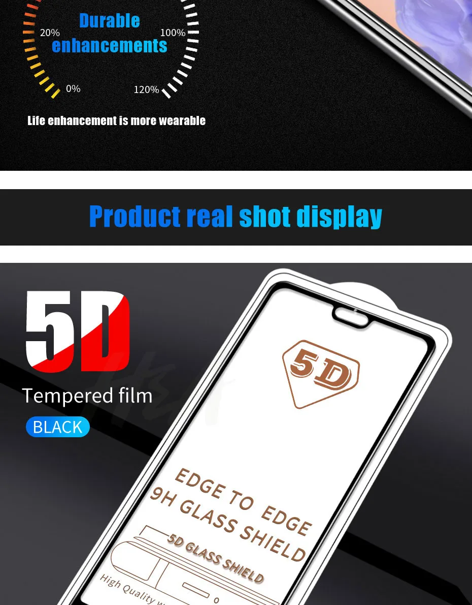 H& A 5D полное покрытие экрана протектор стекло для huawei P20 Lite Pro P10 Plus закаленное стекло на Honor 9 8 Lite защитная пленка