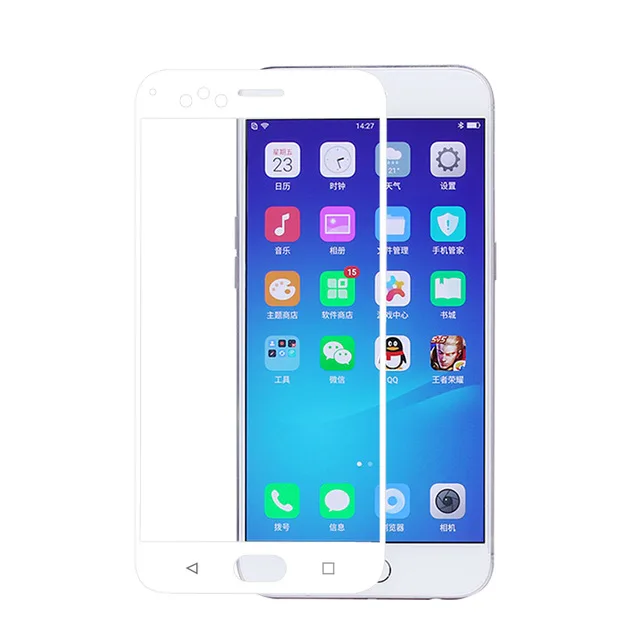 3D закаленное стекло для OPPO R11 Полное покрытие экрана Взрывозащищенная защитная