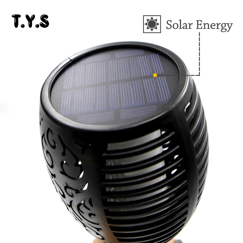Solar Flame Flickering Lawn Lamp Led Dancing Light Waterproof Outdoor Garden decoration Landscape Lighting Path | Освещение