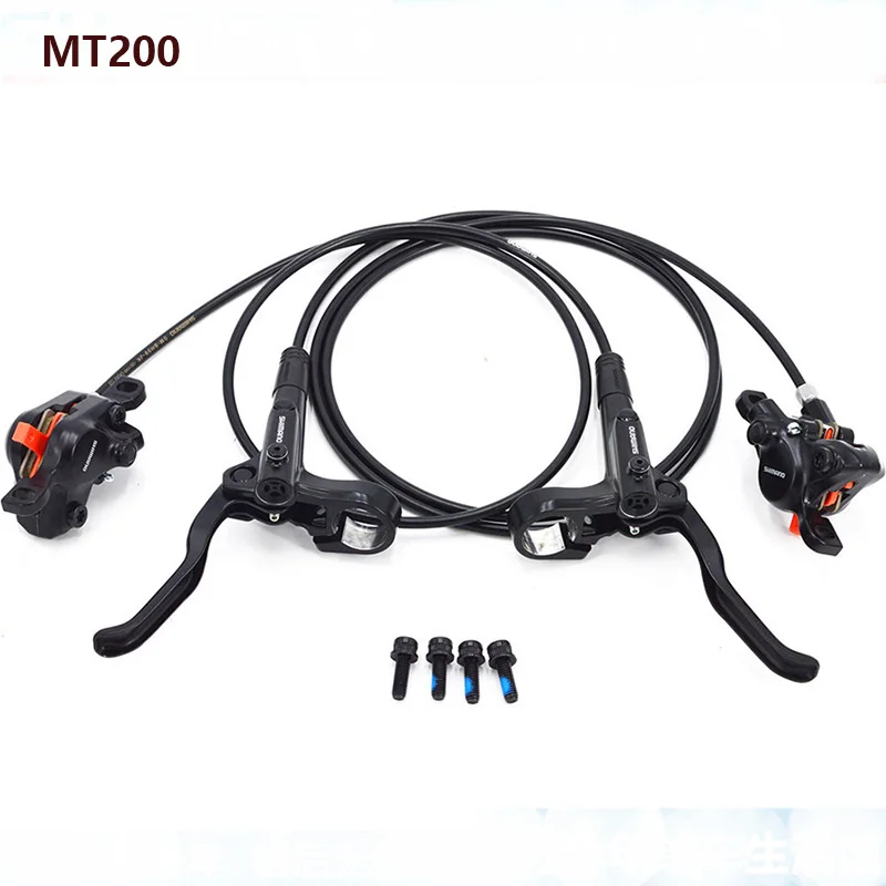 MT200 only Shimano MT200 тормозной велосипед mtb Гидравлический дисковый тормоз набор зажим горный велосипед тормоза обновление для M315 тормоза w/n G3/HS1 ротор - Цвет: MT200 only