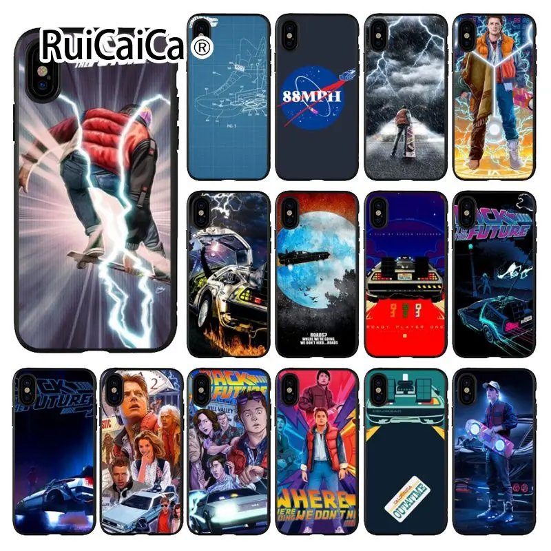 Ruicaica черный мягкий силиконовый чехол для мобильного телефона Apple iPhone 8 7 6 6S Plus X XS MAX