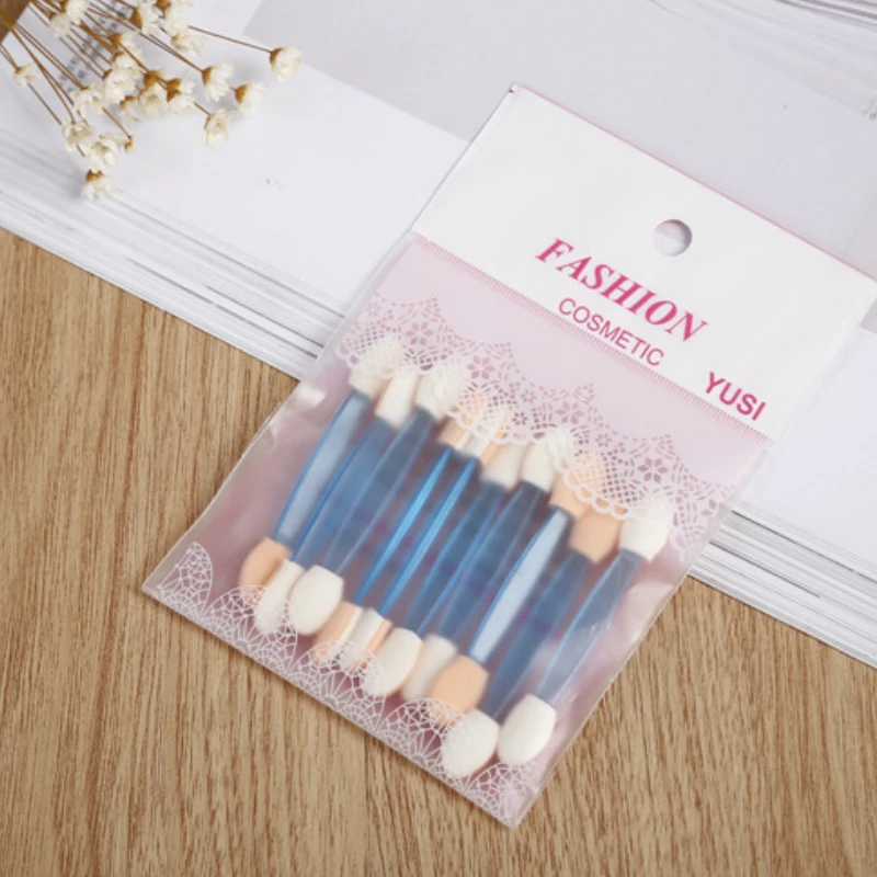 10 шт./лот двухконтурные кисти для теней век случайного цвета макияжа инструменты