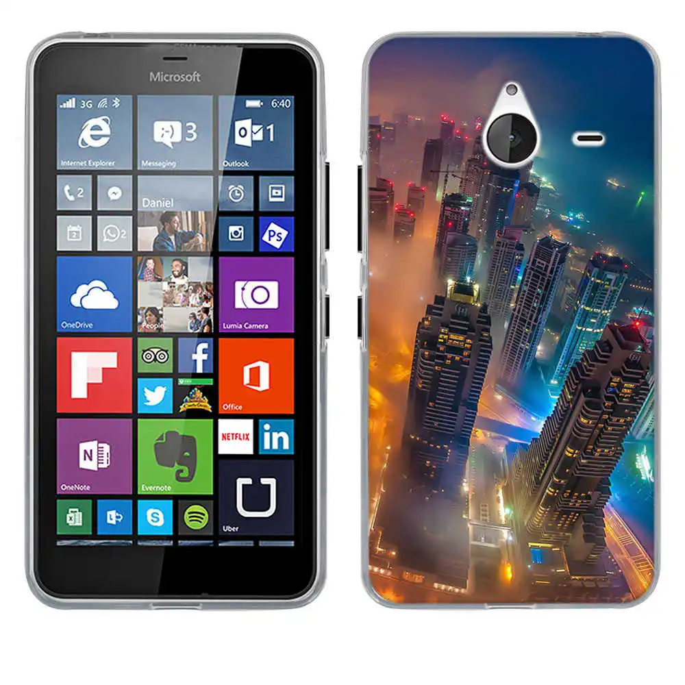 Новинка Модный мягкий чехол накладка из ТПУ с рисунком для Nokia 640XL Microsoft Lumia