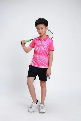 Детские футболки для бадминтона мужские/женские костюмы с коротким рукавом