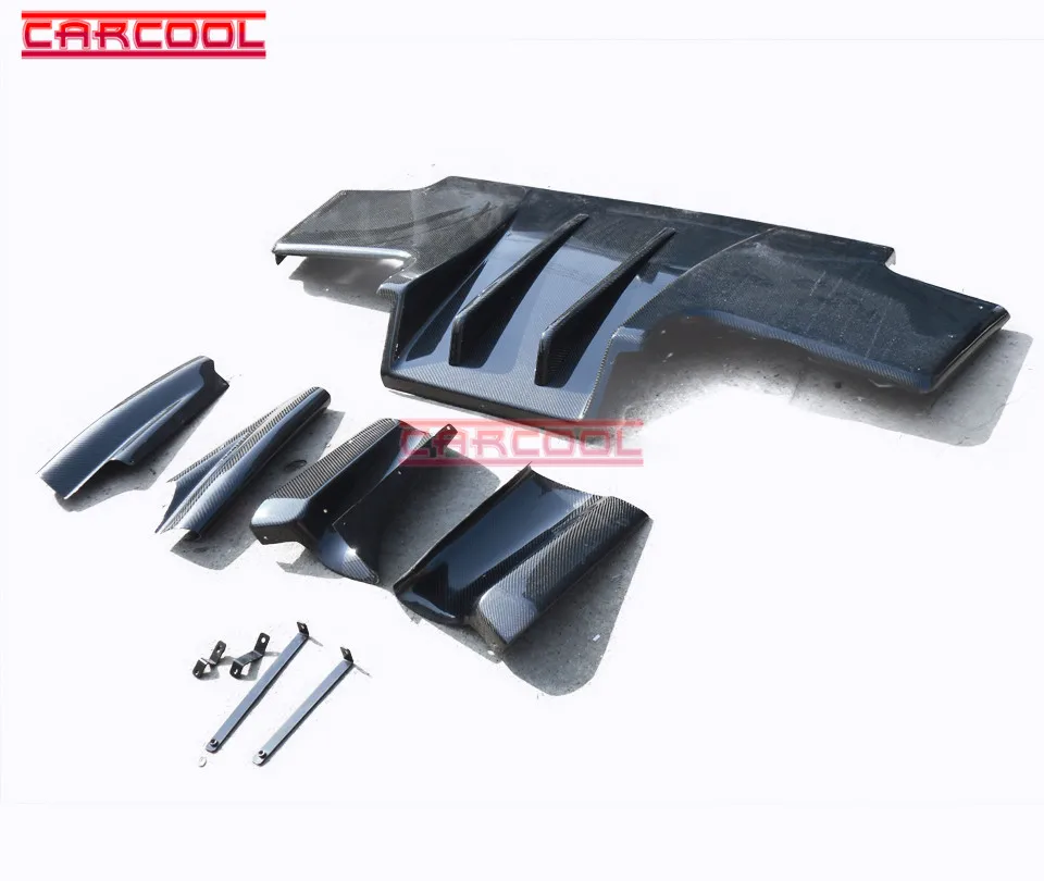 Auto Tuning Parts For 1989-1994 Skyline R32 GTR TS Rear Diffuser with 2 middle Fins 4 side Diffusers (7pcs) | Автомобили и