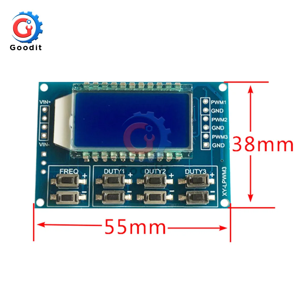 1Hz-150 кГц Отношение сигнал/генератор PWM частота импульсов рабочий цикл регулируемый дисплей модуля LCD 3,3 V-30 V PWM плата Модуль гибкий кабель