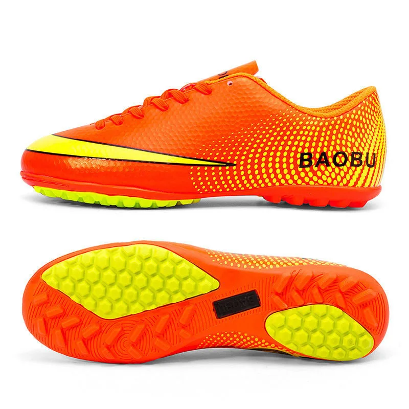 Baobu Дети Мужчины Бутсы Athletic Разбойники Подошвы Футбольные TF Turf botas де футбол|de