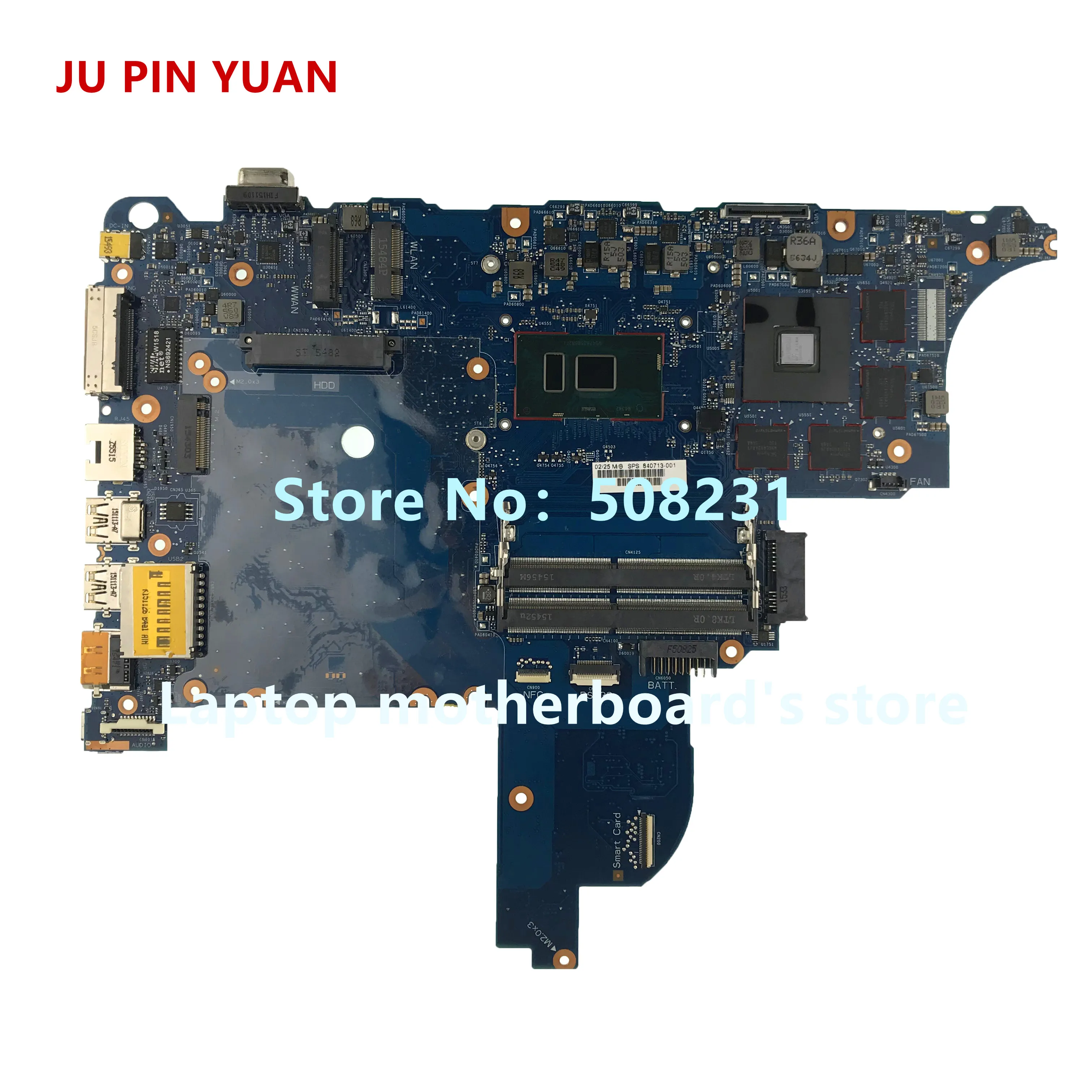 JU PIN Юань 601-903241 448.08J04.0011 для hp Pavilion x360 Кабриолет 13-u Материнская плата ноутбука PentN3710 полностью протестирована