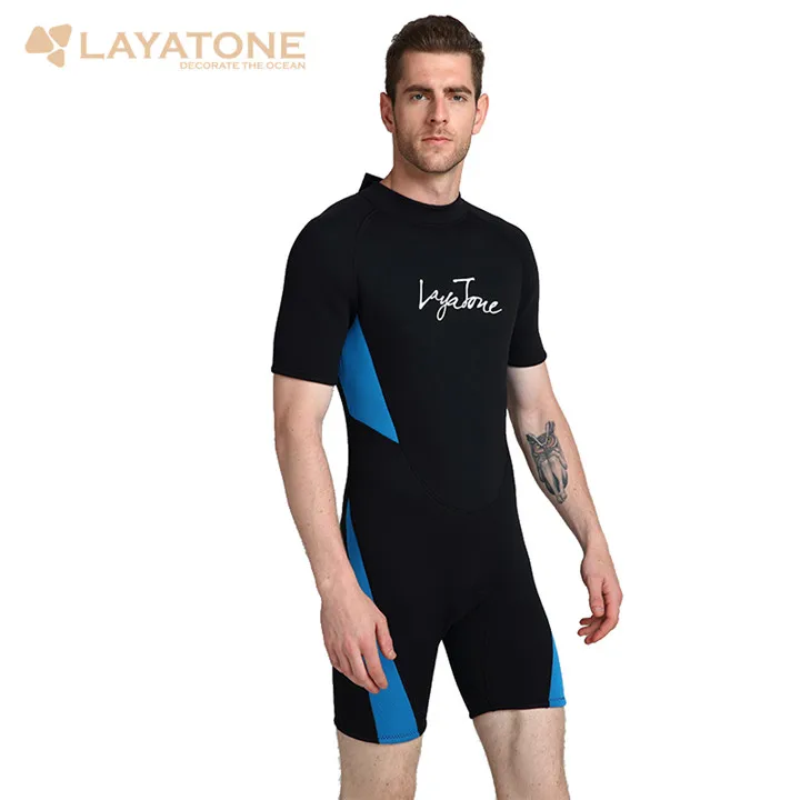 Layatone гидрокостюм Для мужчин 3 мм неопрена коротышка водолазный костюм Fullbody купальник один штук Для женщин серфинг Костюмы Подводное плавание гидрокостюм