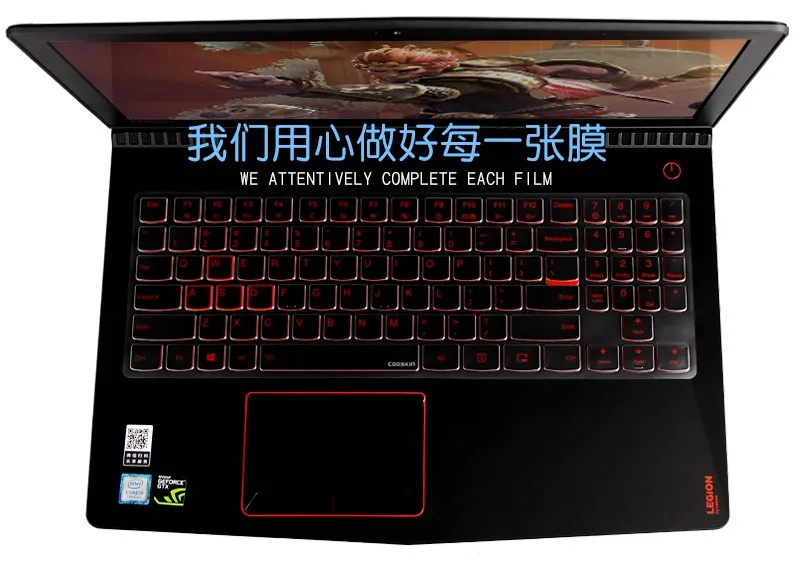 Прозрачные защитные чехлы для клавиатуры ноутбука Lenovo Legion Y530 Y7000 Y7000P Y540|Наклейки