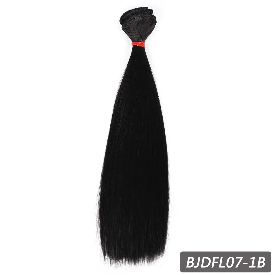 Allaosify Bjd парик волос для куклы 25 см * 100 черного розового и белого цвета серый Цвет