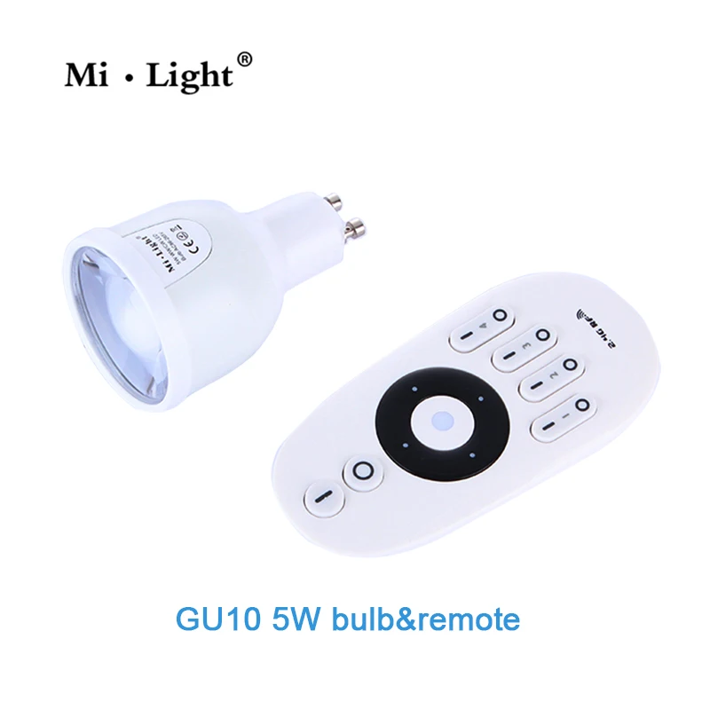 Mi light WIFI GU10 двойной белый Диммируемый 2 4G Светодиодный точечный светильник 220 В 5 Вт