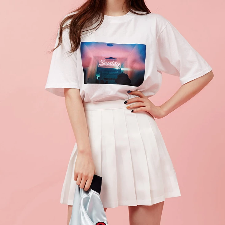 Новинка весны 2019 плиссированные юбки с высокой талией уличная стильная юбка