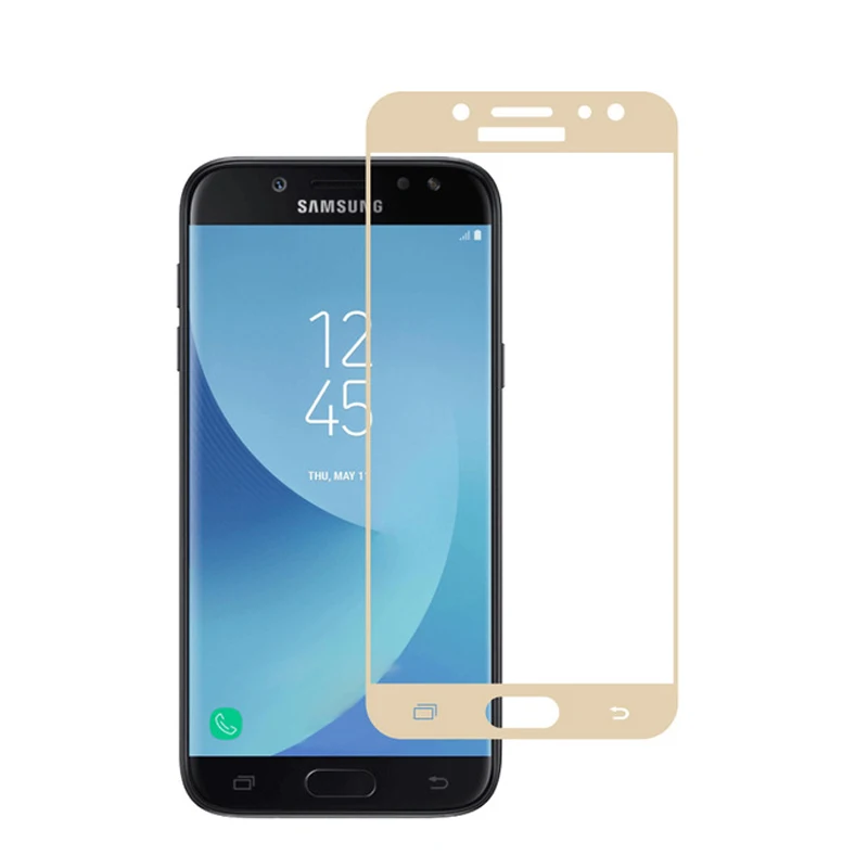 2 шт для Samsung Galaxy J3 2017 Защитная пленка экрана полное покрытие закаленное стекло J330F