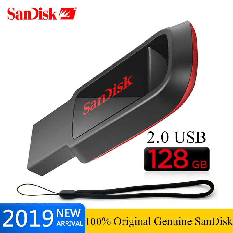 Флеш накопитель USB SanDisk 32 Гб 64 16 pendrive CZ61 2 0 карта памяти флеш 128 Поддержка
