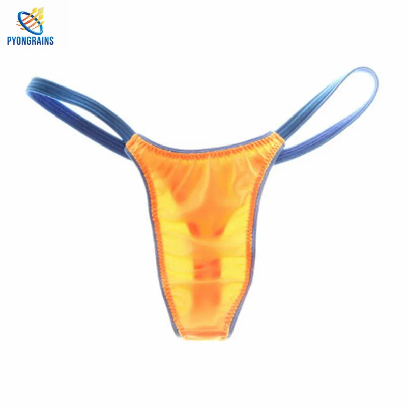 Мужские стринги с мешочком для пениса серые сексуальное нижнее белье геев гей