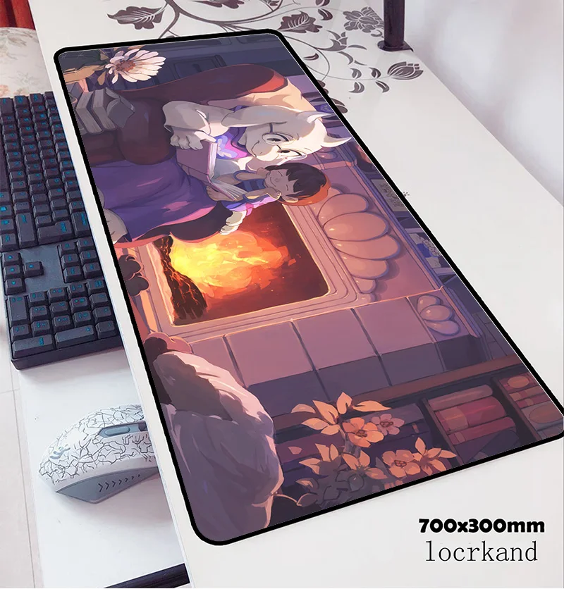 Коврик для мыши undertale 70x30 см игровой коврик Аниме 3d офисный notbook Настольный xl padmouse