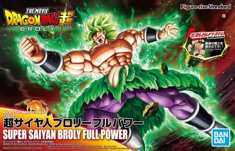 Подлинная Bandai фигура-подъем стандартная сборка Dragon Ball Супер Saiyan Broly полная мощность пластиковая модель Фигурка