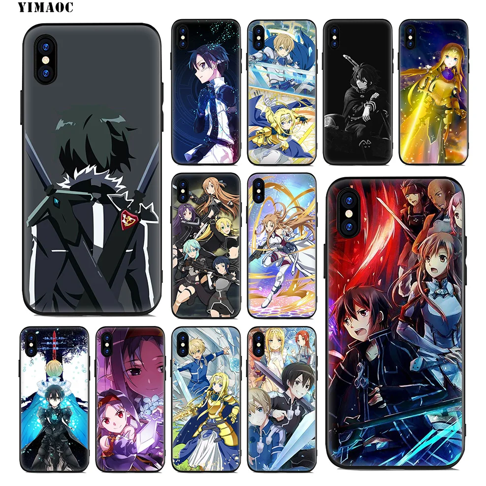 YIMAOC Sword Art онлайн Алисия Мягкий силиконовый чехол для iPhone 11 Pro Xr Xs Max X или 10 8 7 6 6S Plus 5