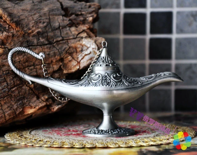 

Классическая индийская лампа Aladdin из оловянного сплава, классическая лампа Aladdin, большая подарочная лампа