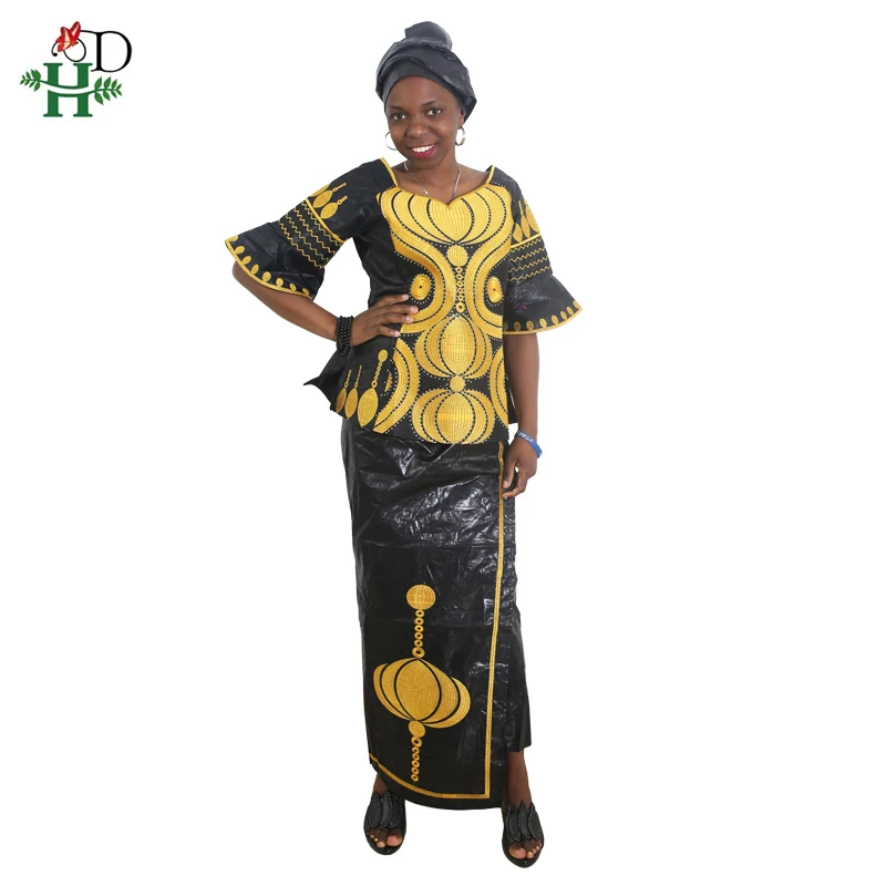 H&ampD african women outfit suits bazin dashiki clothes for africa clothing embroidery skirt two piece set jupe africaine | Тематическая