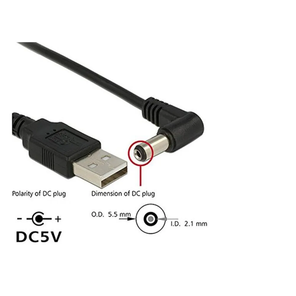 USB 2 0 A Тип Штекерный правый угловой 90 градусов 5 5x2 1 мм DC в разъем питания баррель