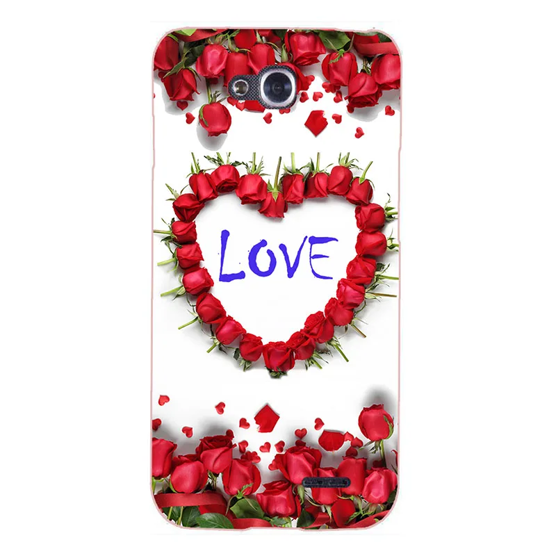 Мода жесткий Пластик защиты чехол для LG L90 D410 d405 d405n HD УФ печати Роза мультфильм