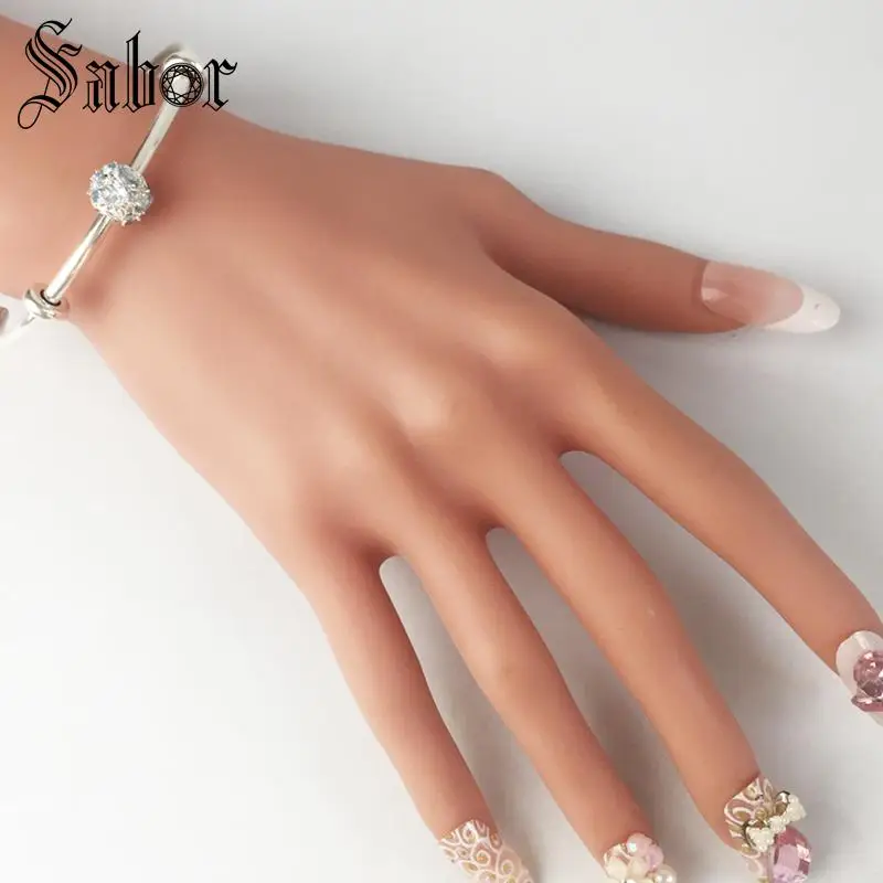 Браслеты манжеты с бусинами в виде голубого неба модные украшения аксессуары