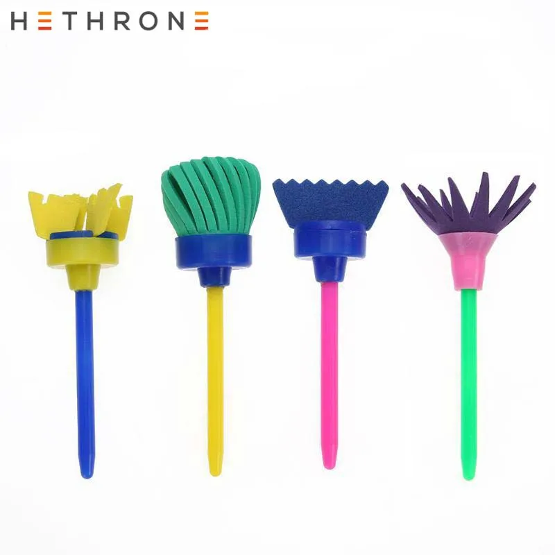 4 шт./компл. творческие красочные кисти для рисования детей|Кисти рисования| |