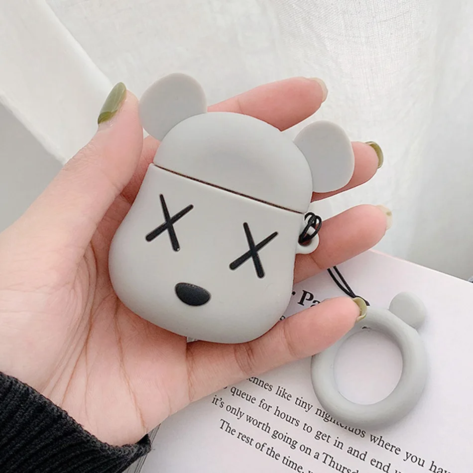 Мультяшный Мягкий силиконовый чехол для Apple Airpods противоударный чехол для Apple гарнитура для Airpods чехол s милый Защитный Чехол Air Pods