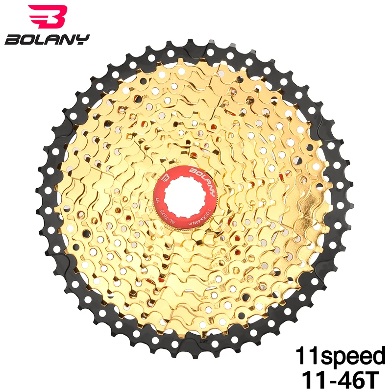 Bolany 11 speed 11-46T золотой велосипед свободного хода широкий коэффициент MTB Cassettel горный велосипед части SRAM sunracing