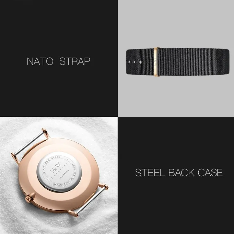 Модные ультратонкие дизайнерские часы 6 мм мужские кварцевые CARNIVAL High end