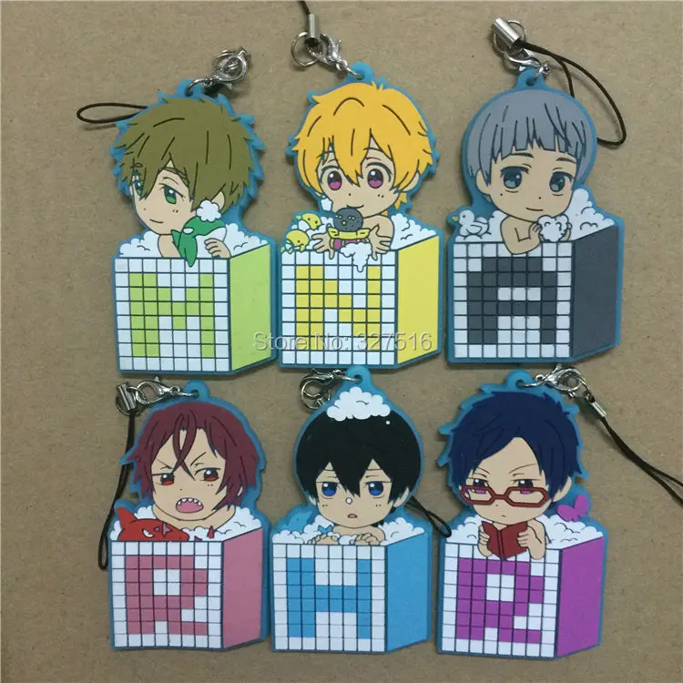 Аниме бесплатно! Iwatobi плавать клуб Haruka Nanase Тачибана Макото Рин масуока ПВХ фигуры
