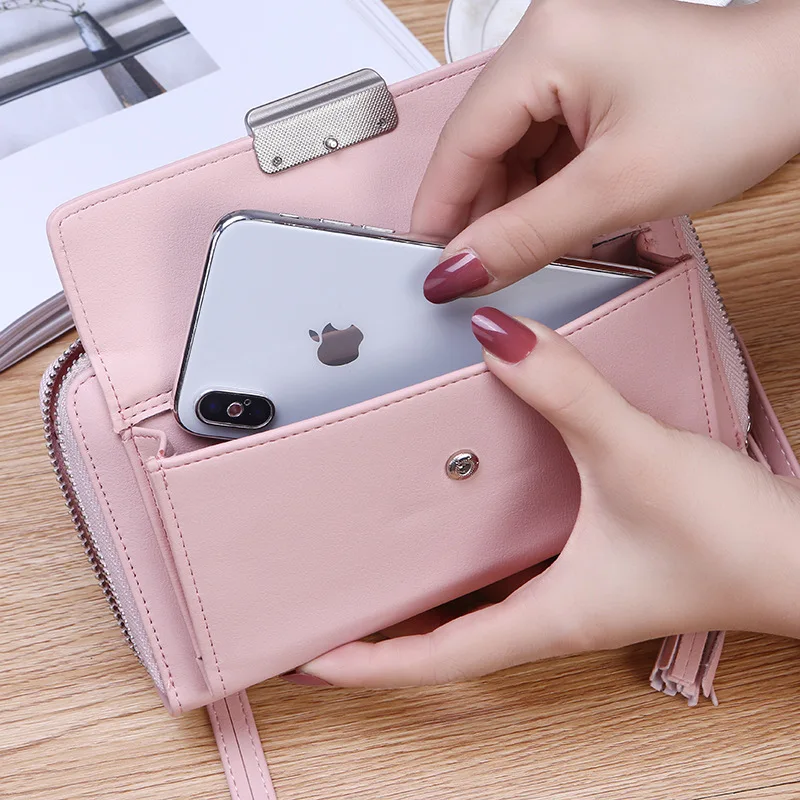High Quality 2018 new women's zipper wallet large-capacity chain bag fashion European and American long | Багаж и сумки