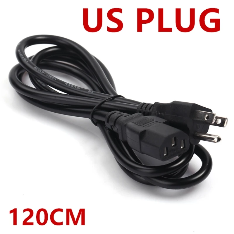 US-PLUG 3pin 1x Прочный 3-зубец 1,2 м ЕС США AU Великобритания 4 стандарты AC Питание адаптер кабель провод зарядки линии провода для портативных ПК - Цвет: US-PLUG 3pin