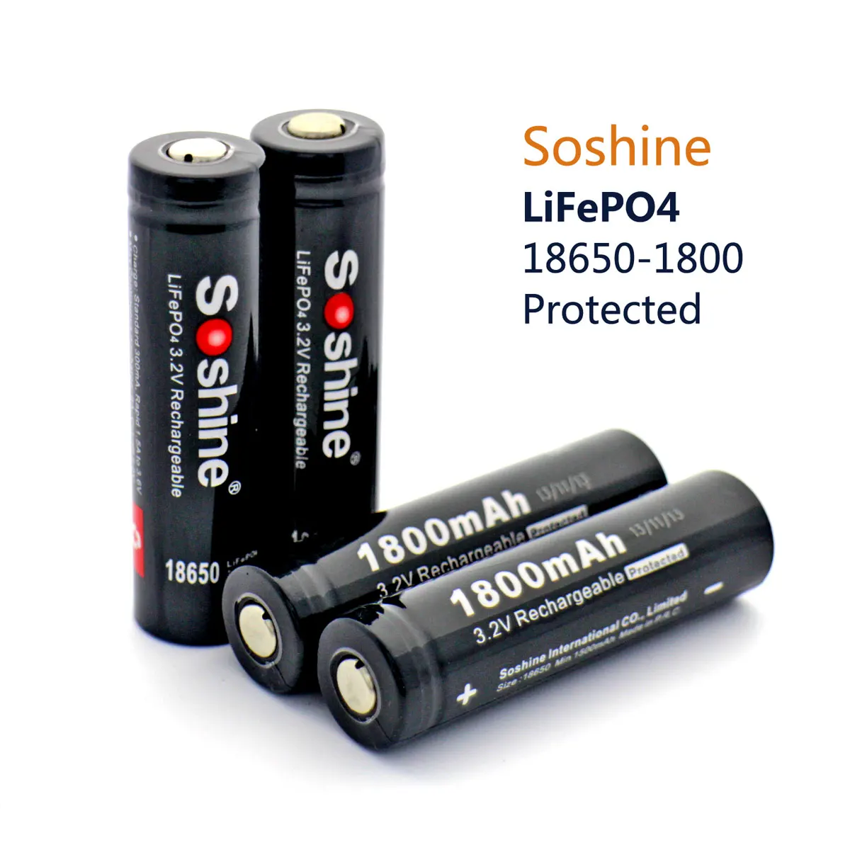 Аккумулятор Soshine 3 2 в 1800 мАч 18650 шт./лот|cell battery replacement|cell fitbattery trimmer |