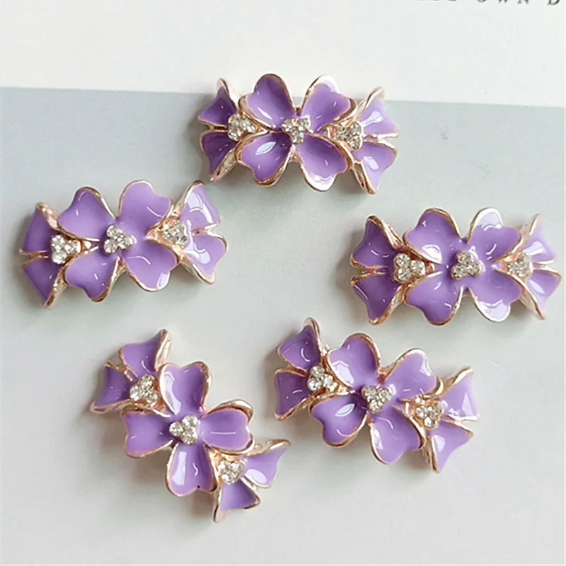 10 шт./лот сплав золотой изогнутый Бант горный хрусталь жемчужные украшения для