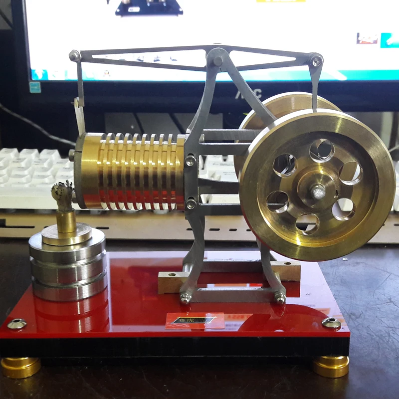 Круто! 2019 новое масло землеройной машины двигатель Стирлинга металлическая