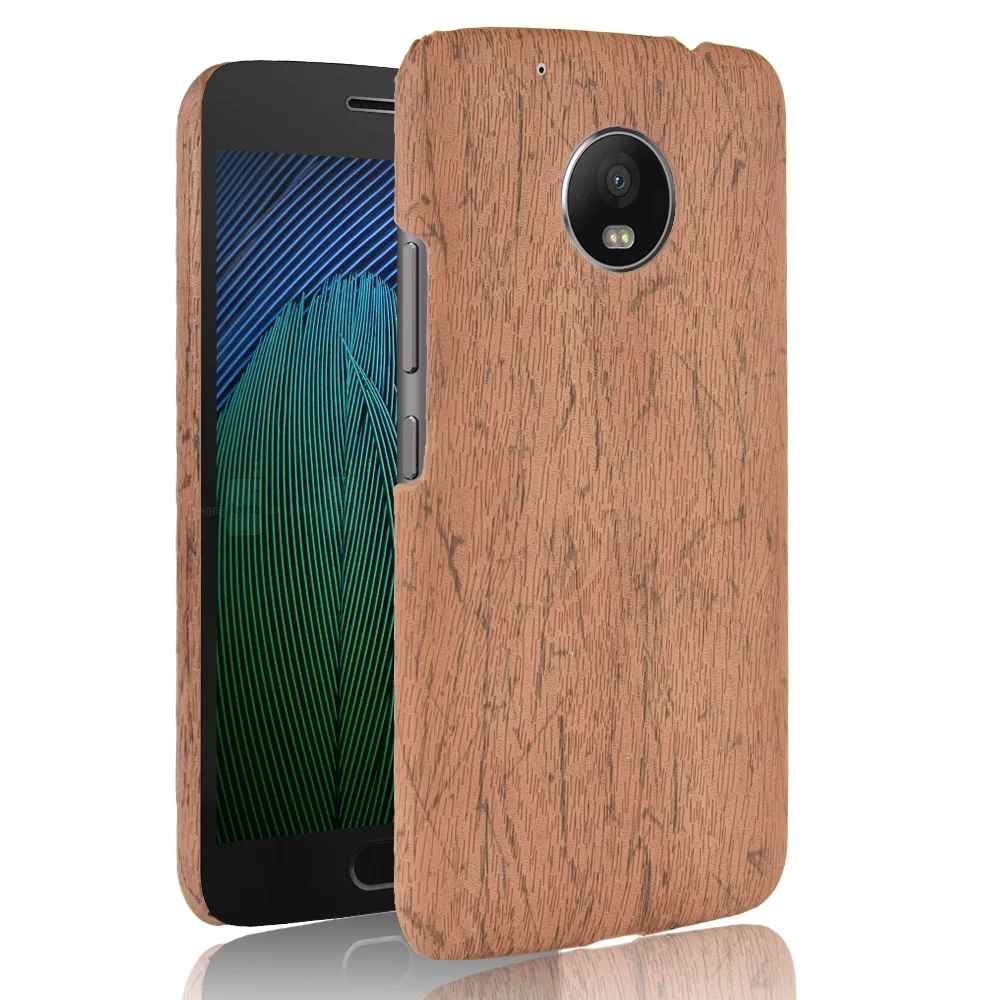 Для Motorola Moto G5 XT1685 XT1672 Чехол Жесткий PC + кожаный Ретро чехол для телефона с