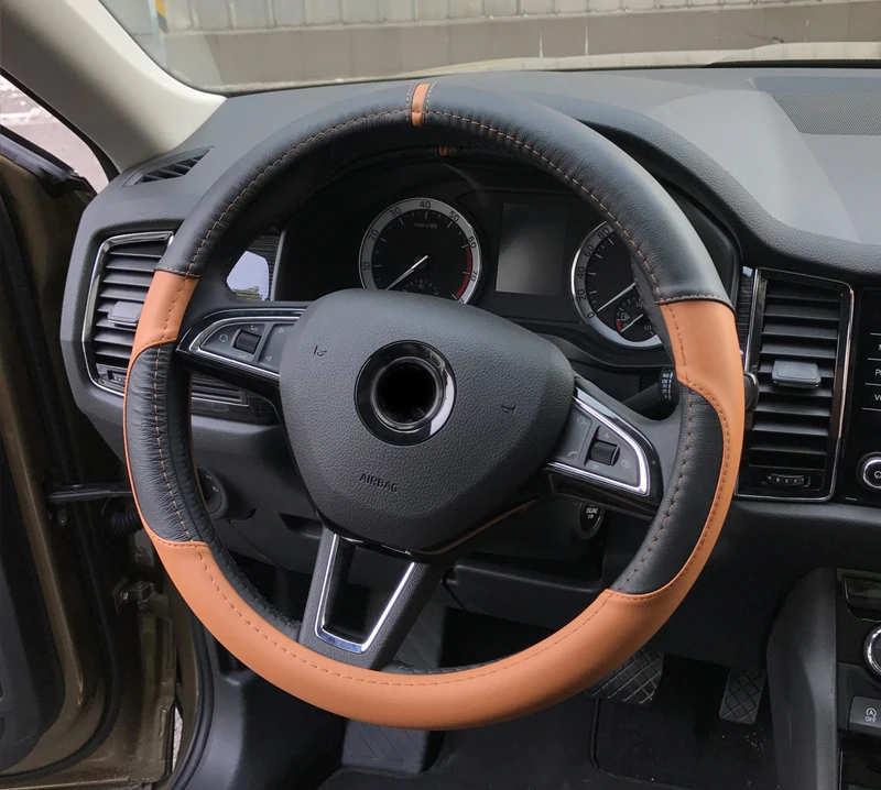 Чехол на руль для SKODA KAROQ 2018 1 шт.|covers for steering wheels|steering wheel coverwheel cover |