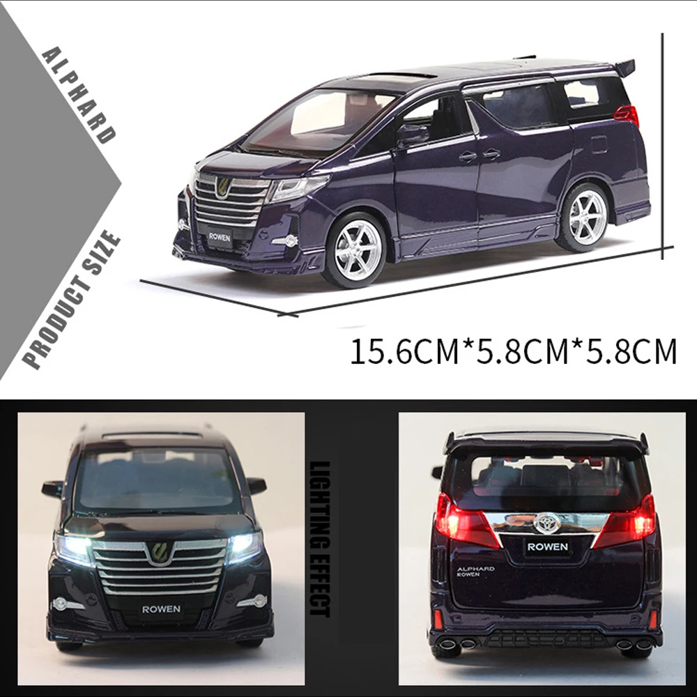 1:32 ALPHARD музыкальная с подсветкой машина Diecasts игрушечный транспорт Горячая