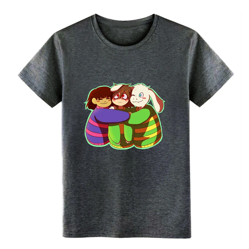 Футболка с надписью undertale asrie l and frisk hugging chara трикотажная S XXXL из 100% хлопка уличная