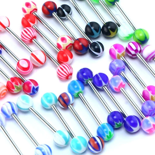 30 шт. разноцветные кольца штанги из хирургической стали 316L|body piercing jewelry|piercing
