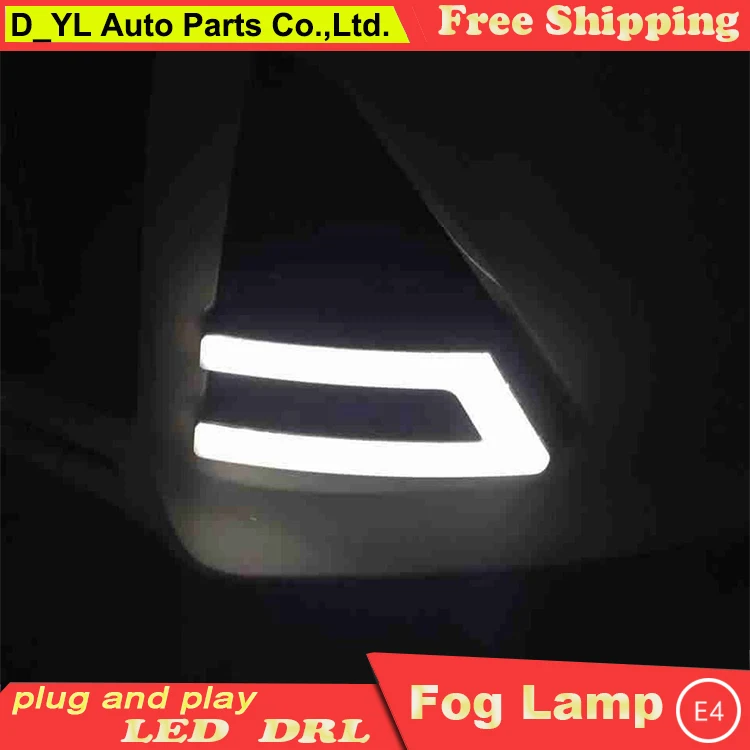 Car styling For Ford Focus 2012-14 LED DRL High brightness guide led fog lamps daytime running lights C style | Автомобили и