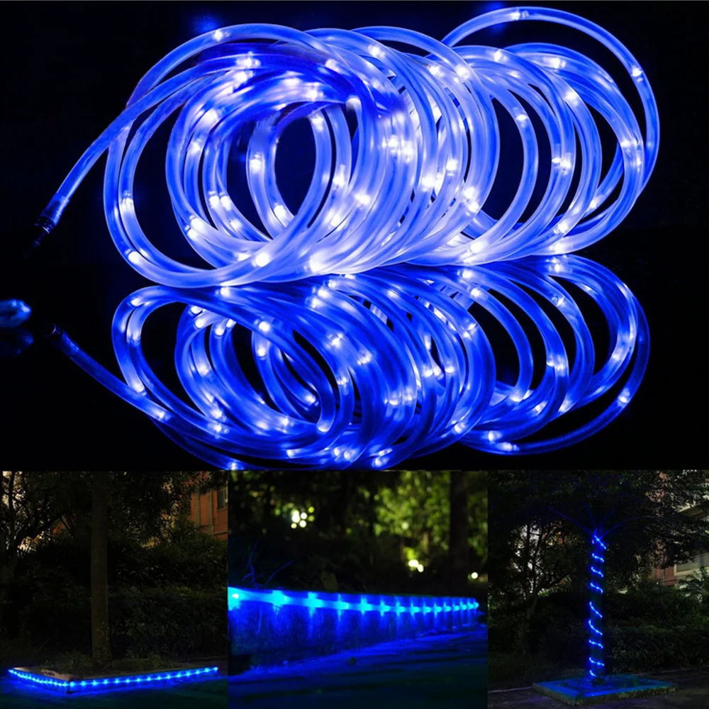 16.5ft Солнечная энергия 50 LED веревка струнные огни водонепроницаемые